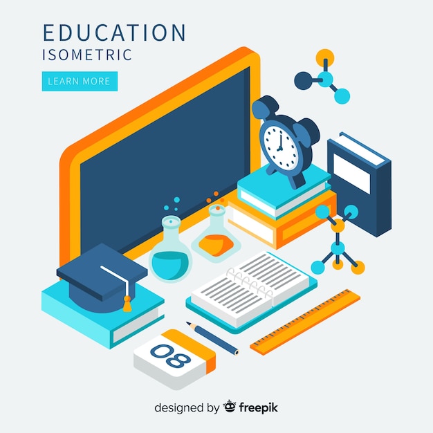 Isometric education background