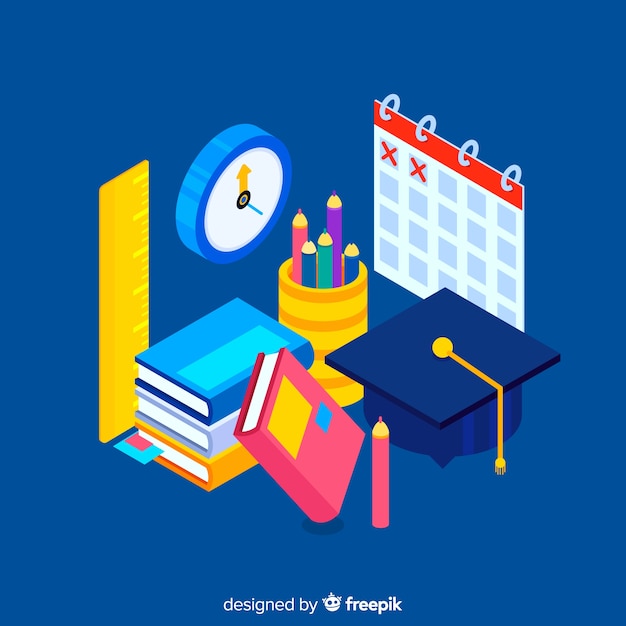 Isometric education background