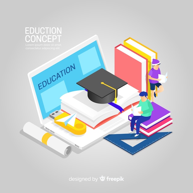 Isometric education background