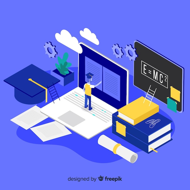 Isometric education background