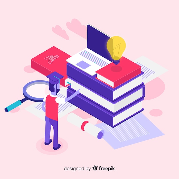 Isometric education background