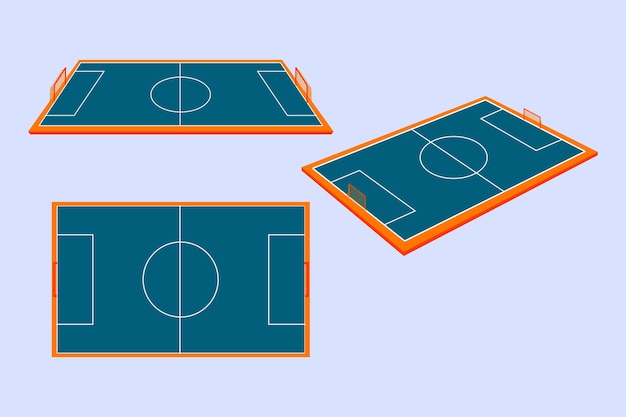 Isometric futsal field