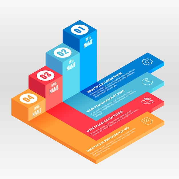 Isometric infographic template