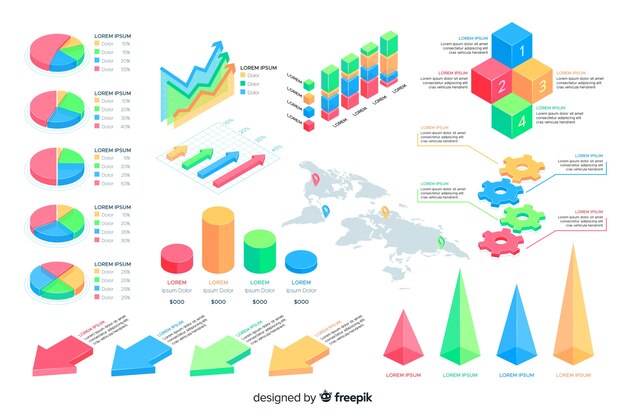 Isometric Infographic Template