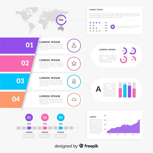 Isometric infographic with charts and people