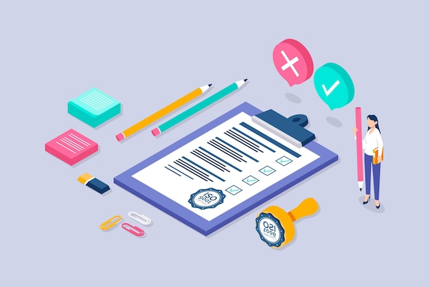 Isometric iso certification concept