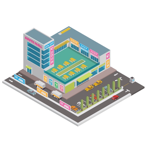 Isometric mall