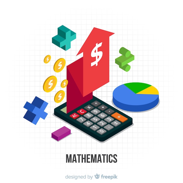 Isometric math concept