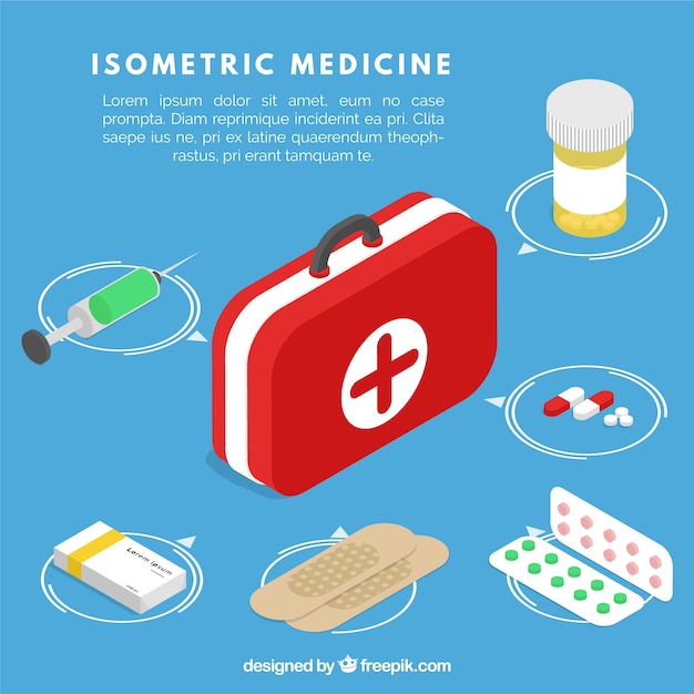 Isometric medical elements collection