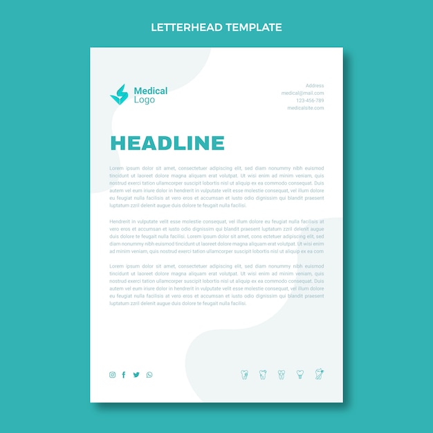 Isometric medical letterhead