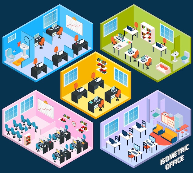 Isometric Office Interior