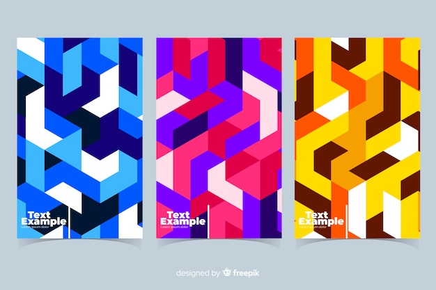 Isometric pattern cover collection