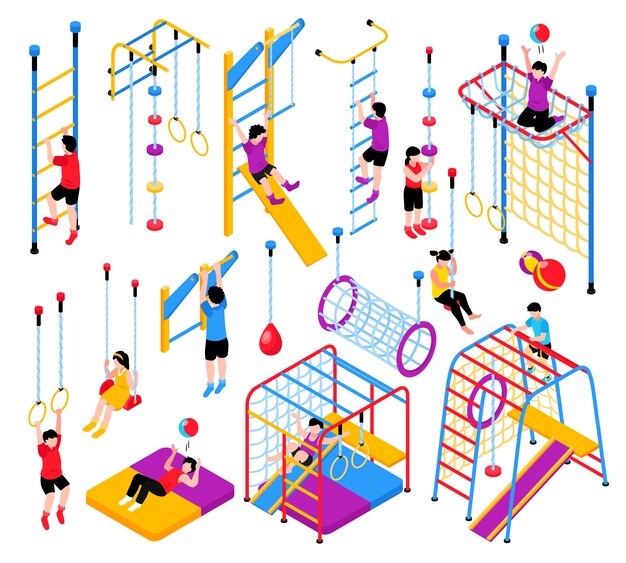 Isometric Playground Elements Collection