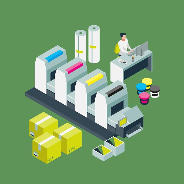 Isometric printing industry