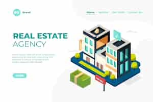 Free vector isometric real estate