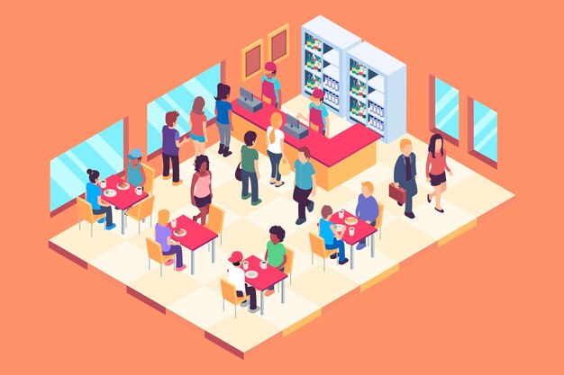 Isometric restaurant concept