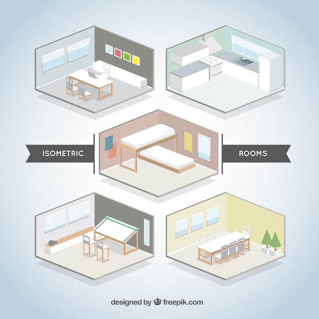 Isometric Room Set