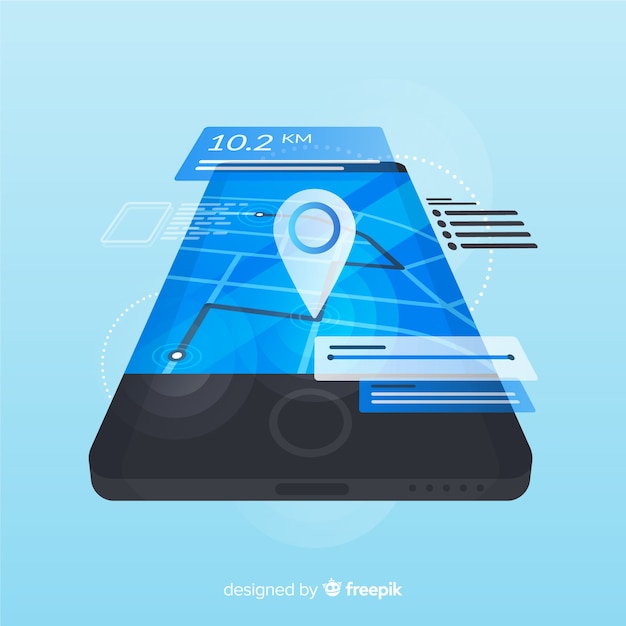 Free Vector isometric running mobile app infographic