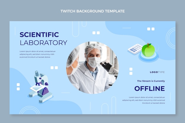 Isometric science twitch background