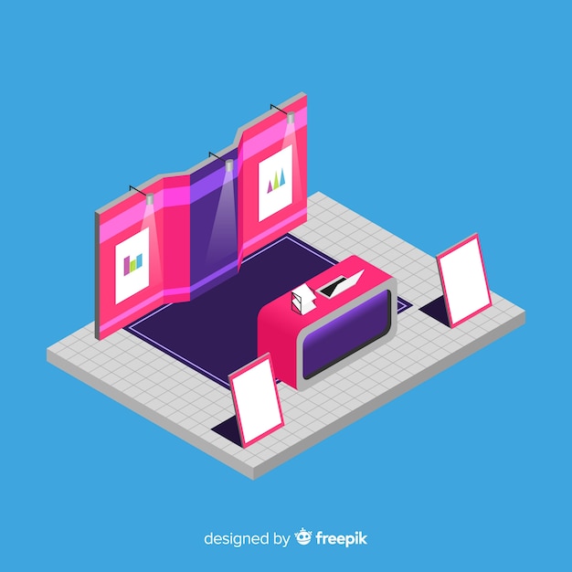 Isometric stand exhibition design