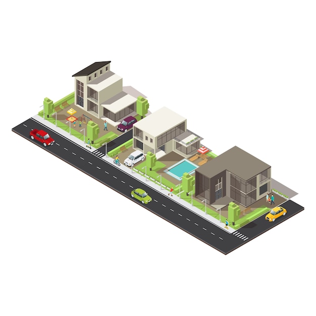 Isometric Suburban District