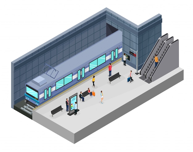 Isometric Subway Station Concept