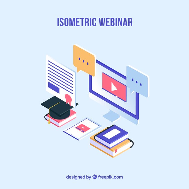 Isometric webinar concept design