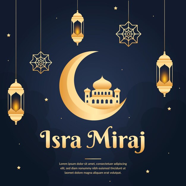 Isra miraj illustration