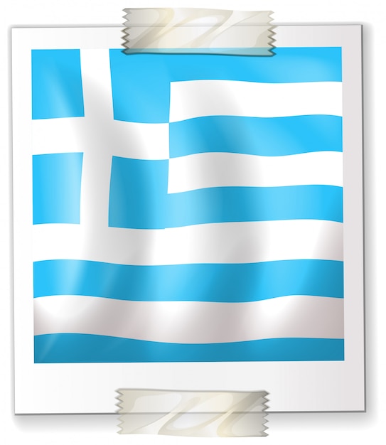 Free vector israel flag on square paper