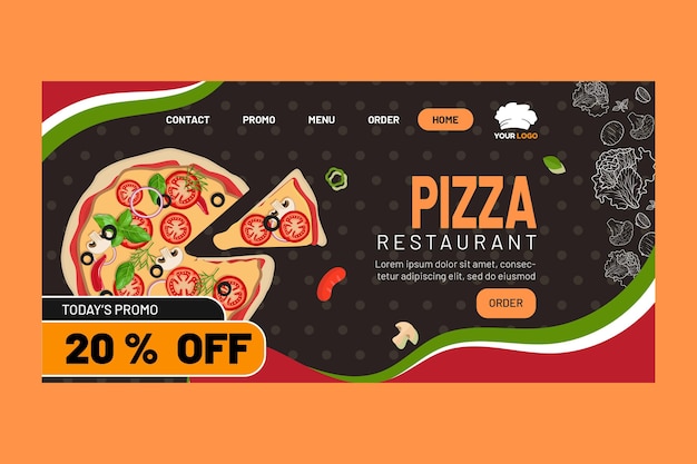 Italian food landing page