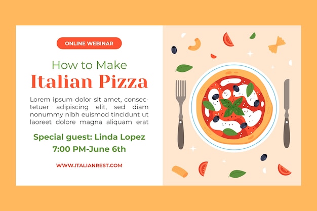 Italian restaurant template design