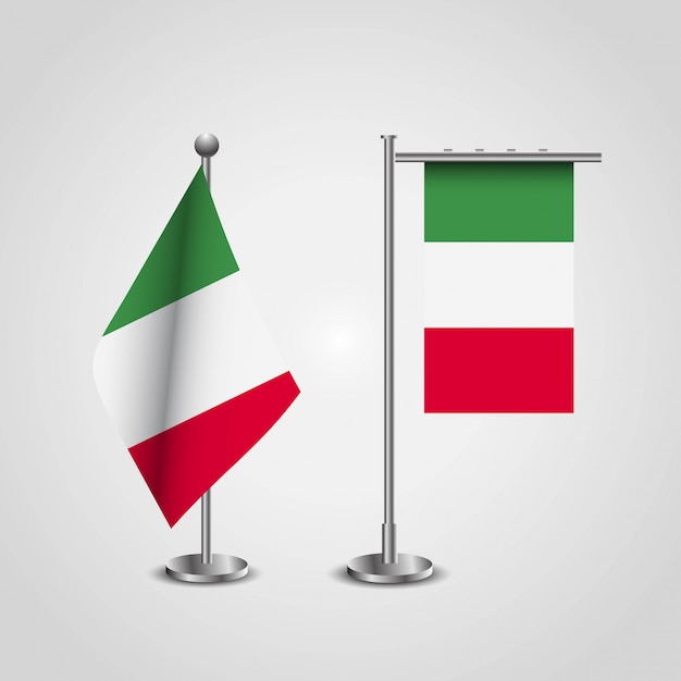 Italy flag with creative design vector