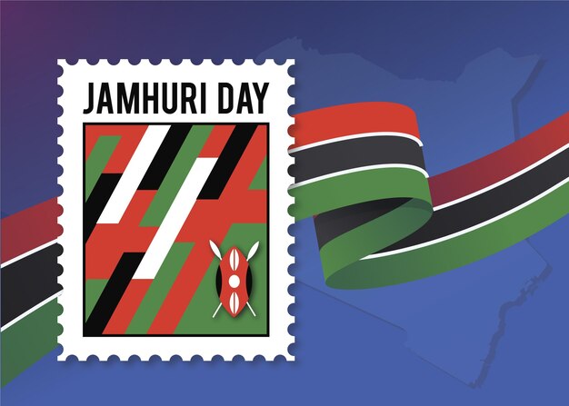 Jamhuri day flat design