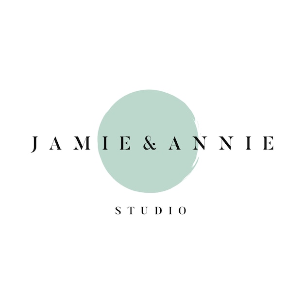 Jamie and Annie studio logo vector