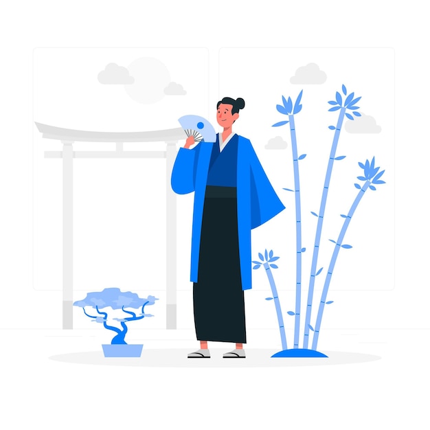 Free Vector japan concept illustration