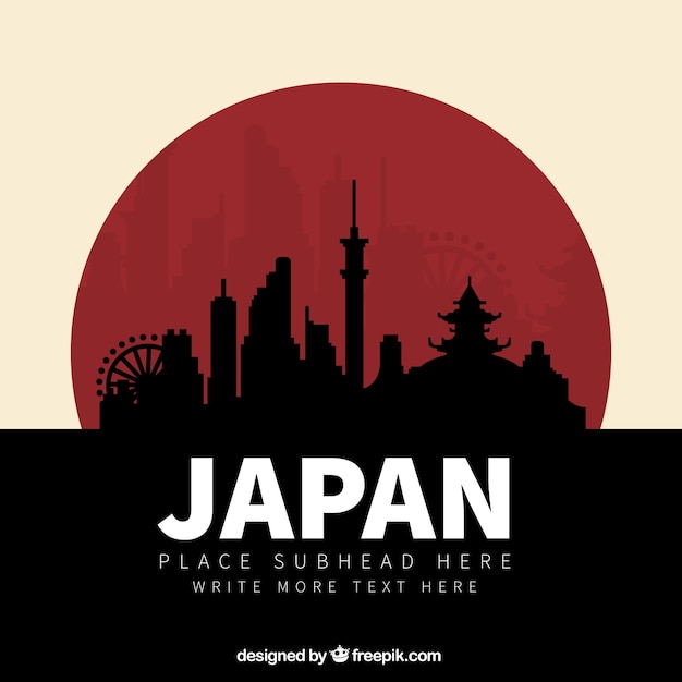 Japan silhouettes