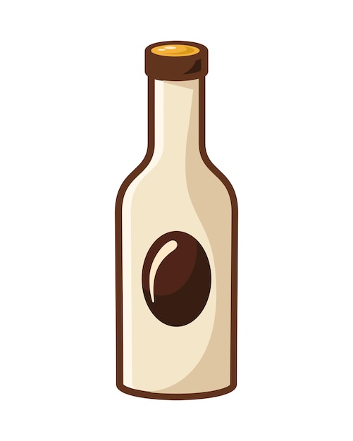 Free Vector japanese drink bottle