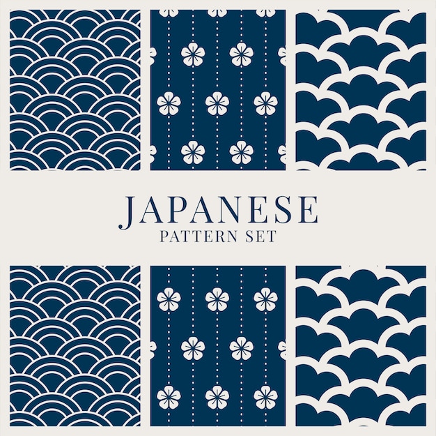 Japanese-inspired pattern set