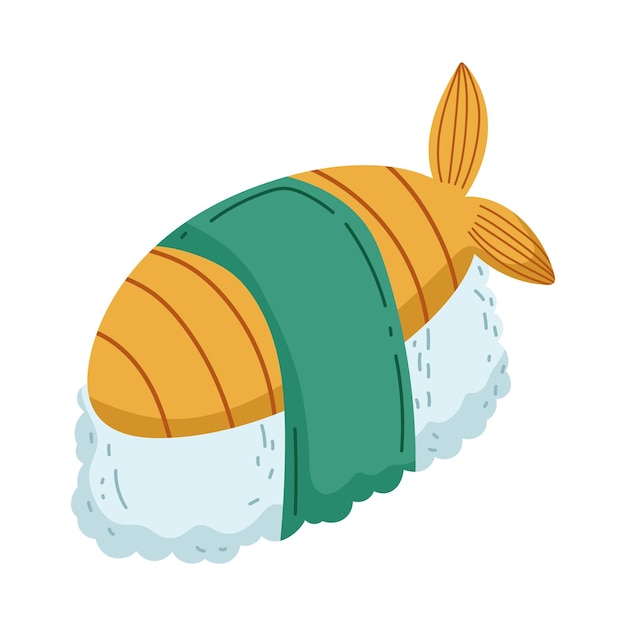 Free Vector japanese sushi food icon isolated