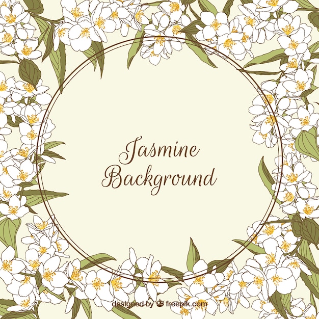 Free Vector jasmine background