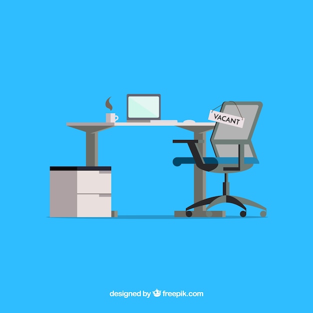 Free Vector job vacancy background in flat style