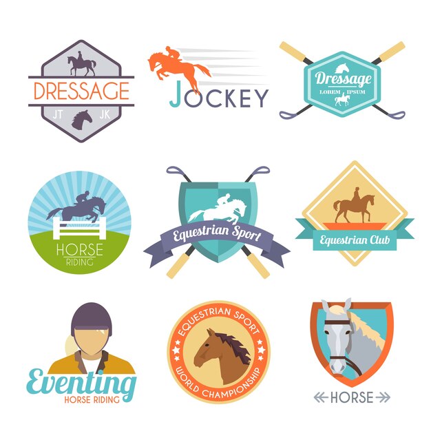 Jockey Label Set