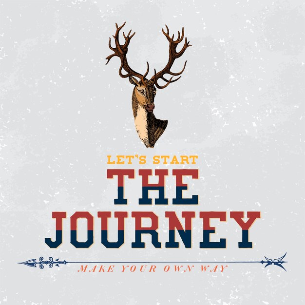 The journey logo design vector