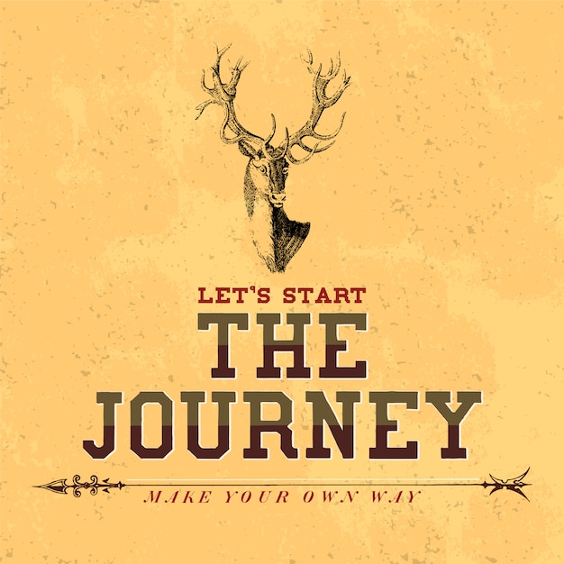 Free vector the journey logo design vector