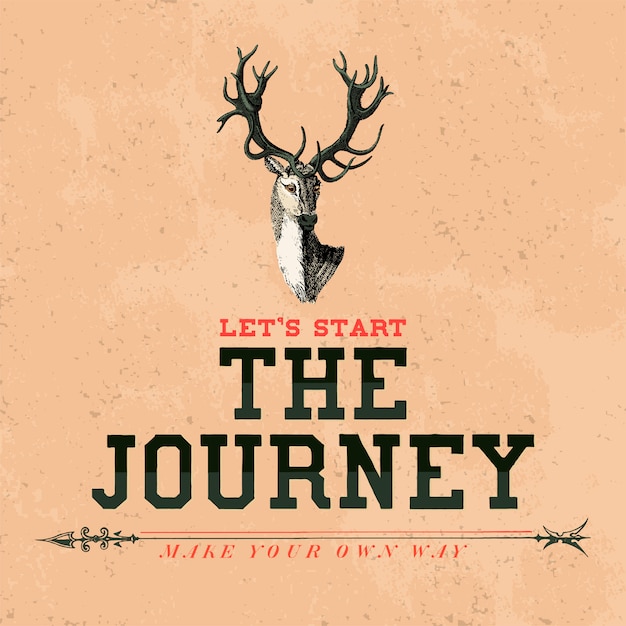 Free Vector the journey logo design vector