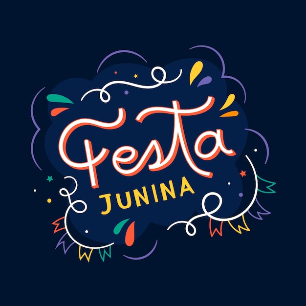 June festival flat design