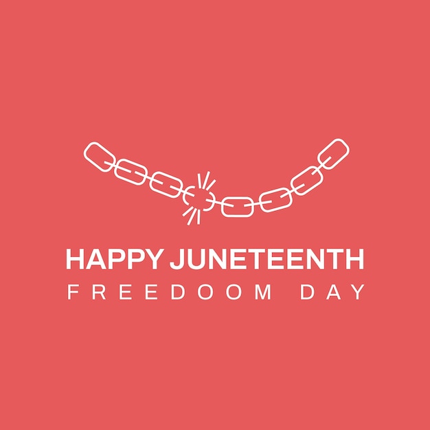 Free Vector juneteenth  logo template design