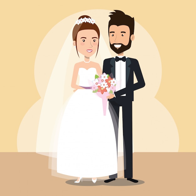 just married couple avatars characters