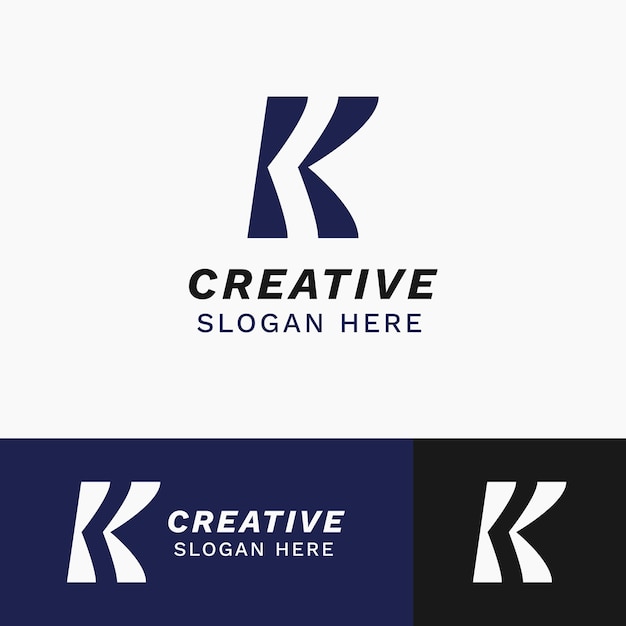 K logo monogram design