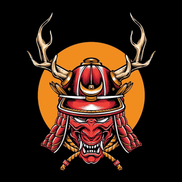 Kabuto samurai head armor